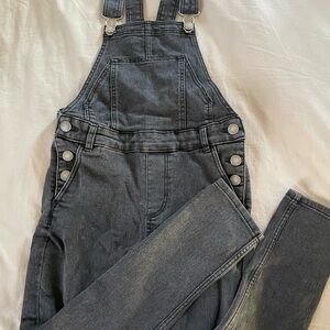 H&M Charcoal Denim Overalls